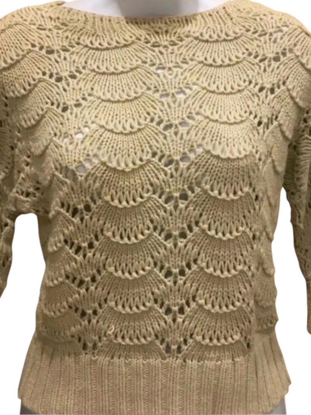 Ann Taylor Loft Petites Sweater Small Beige